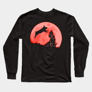 Pig in The Moon Long Sleeve T-Shirt